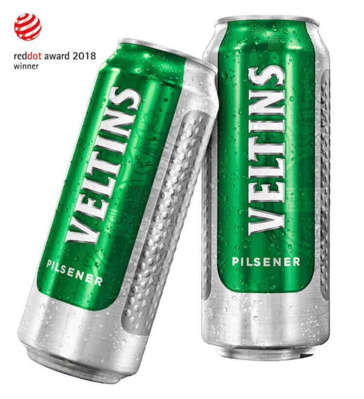 Red Dot Award für Halbliterdose von der Brauerei Veltins