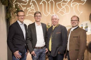 v.l.n.r.: Johannes Faust, Thorsten Märker, Winfried Müller, Cornelius Faust