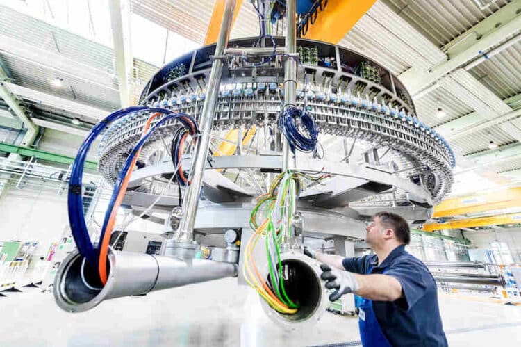 Installation einer Abfüllanlage