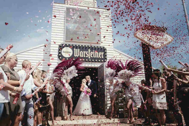 Hochzeit auf Festival