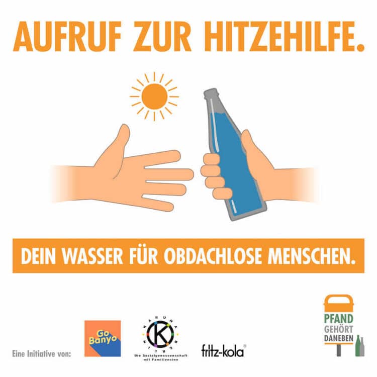 Wasser für Obdachlose