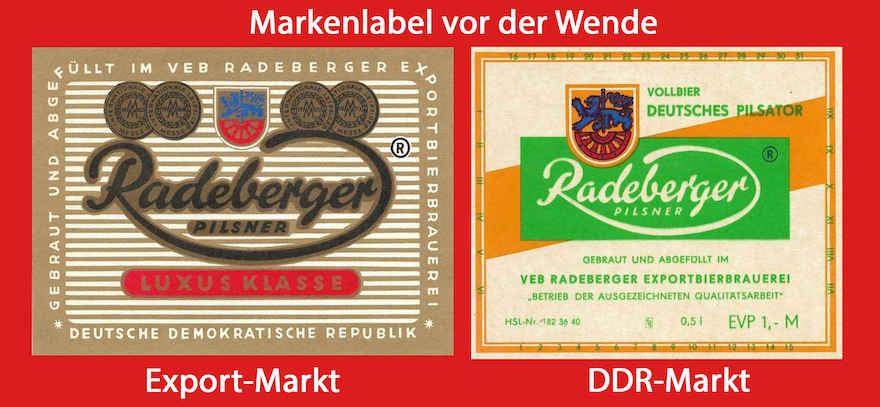 Etiketten Radeberger