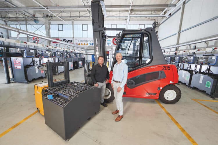 Rheinfelsquellen stellen auf E-Stapler um