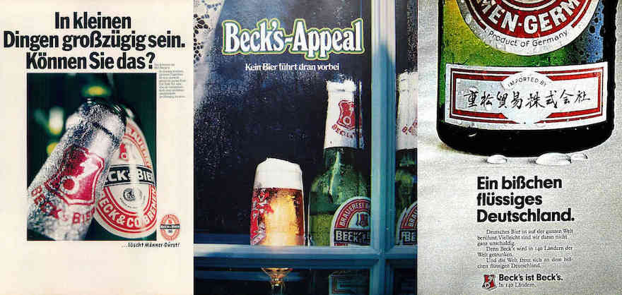 Becks Werbemotive früh