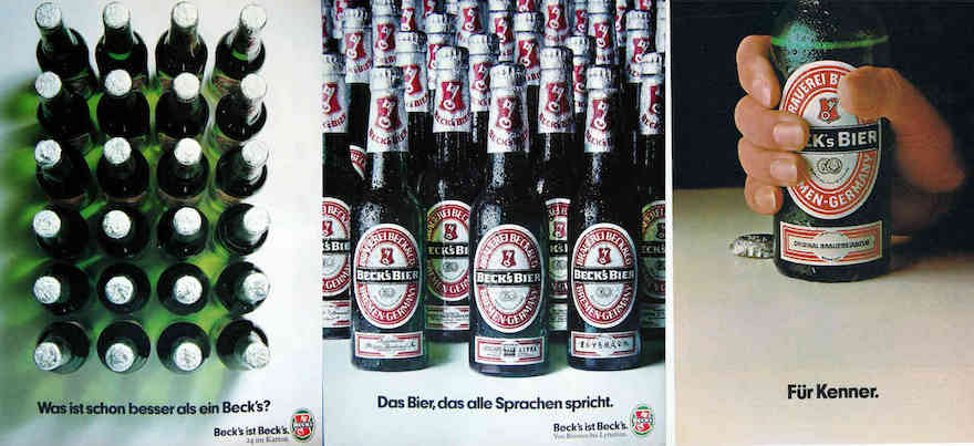 Becks Werbemotive mittel