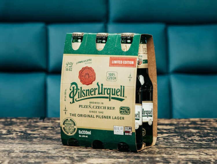 Sixpack im Retro-Look