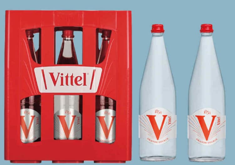 Vittel in Glas und mit mehr Calcium