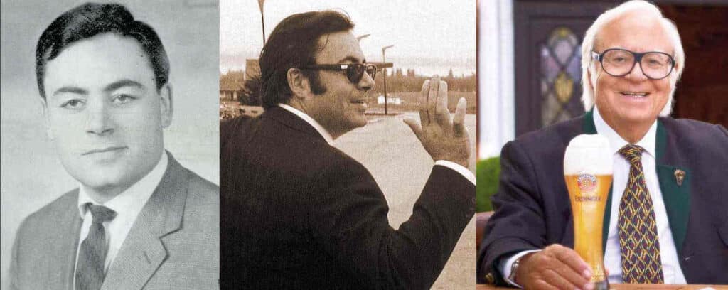 Werner Brombach im Jahr 1965, 1975 und 2019