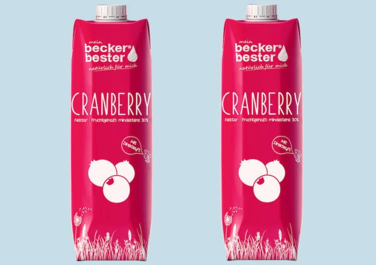 Cranberry im Tetra Pak