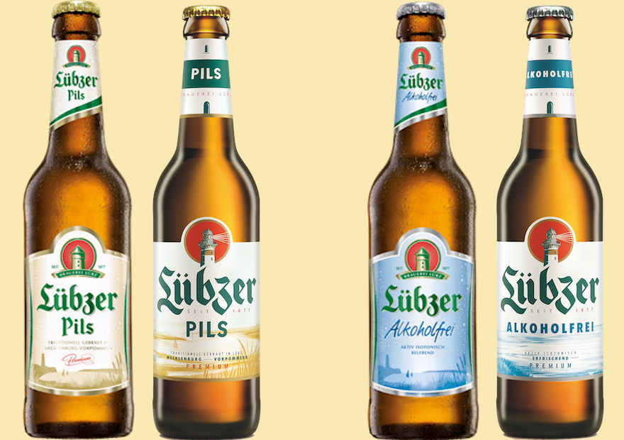 Neue Etiketten von Lübzer