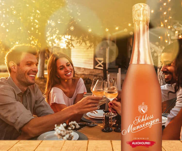 Rosé-Sekt und "Inselbrise"