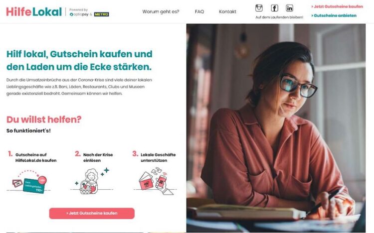 Metro-Webseite Hilfe-Lokal