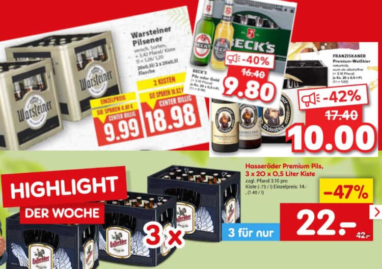 Bierpreise im freien Fall