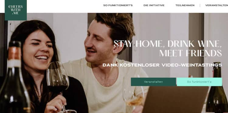 Einladung zu digitalen Weinevents