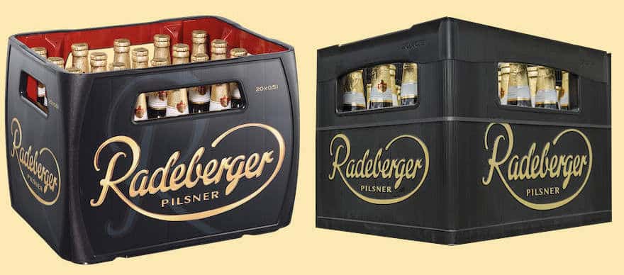 Neuer und alter Radeberger Kasten