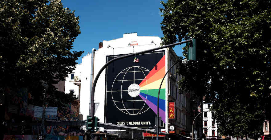 Warsteiner Plakat auf der Reeperbahn