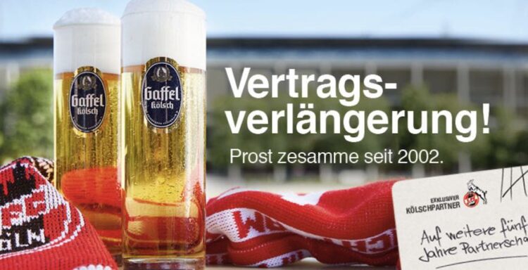 Gaffel verlängert Vertrag mit FC Köln