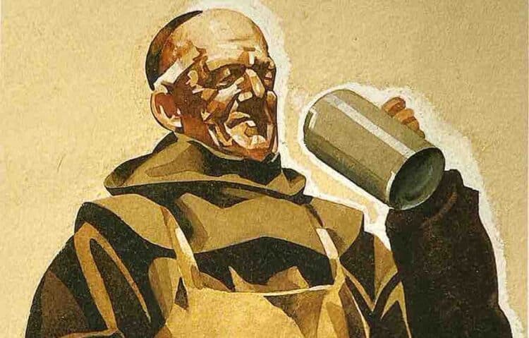 Franziskaner Mönch macht Marke