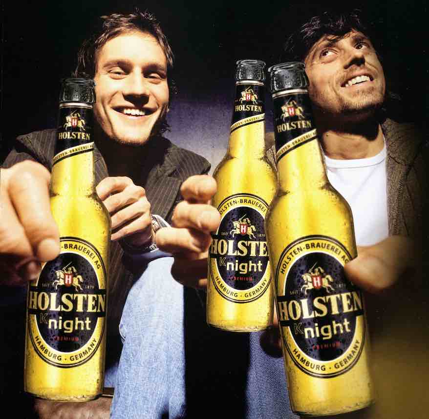 Werbemotiv für Holsten Knight