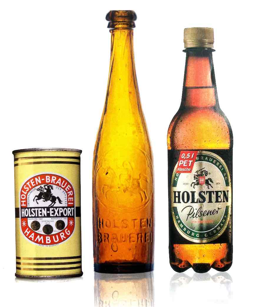 Die erste Dose und erste PET-Flasche von Holsten