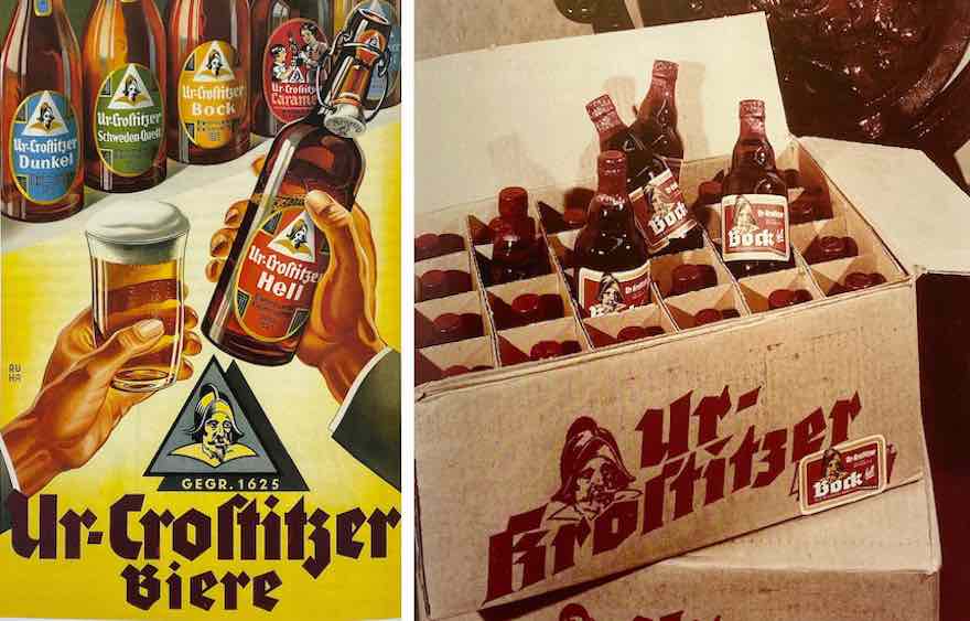 Ur-Krostitzer-Reklame von 1930 und 1970