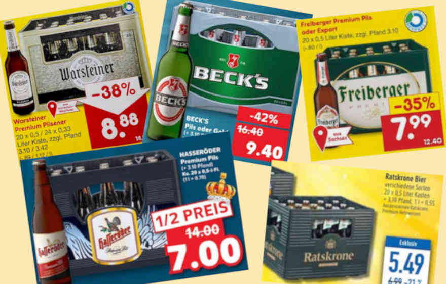Der Handel hat zu Jahresbeginn wieder die Bierpreise gesenkt