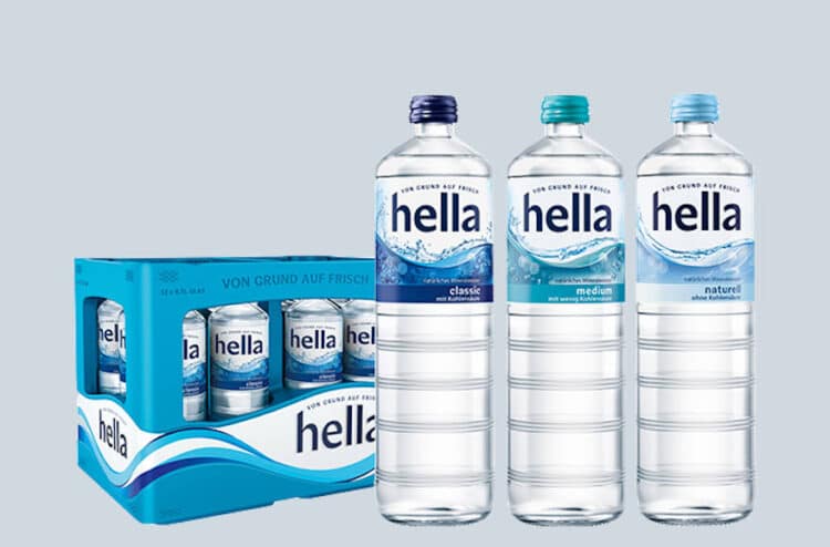 Hella erstmals auch in Glasflaschen