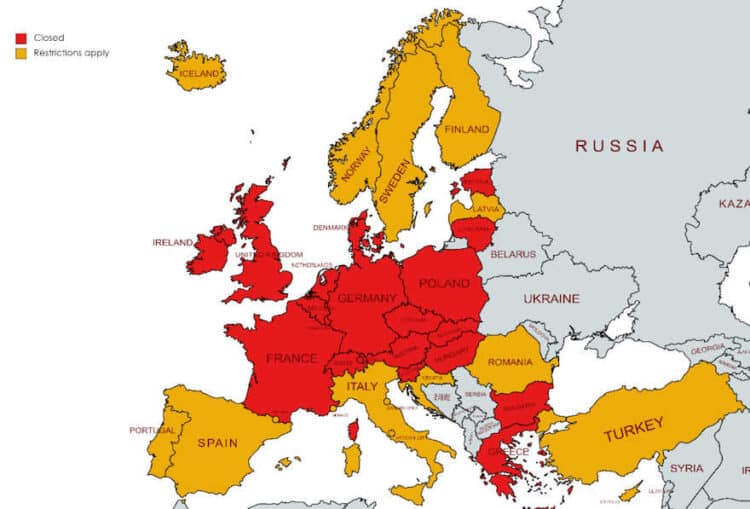 Europas Gastronomie weiterhin dicht