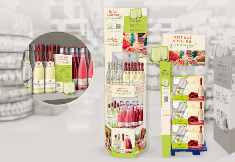 Trinkglas als Zugabe