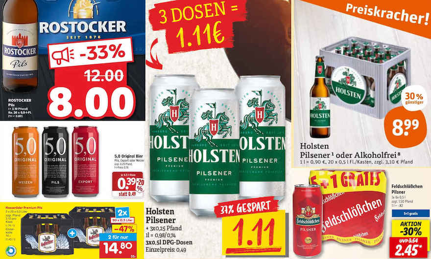Angebotspreise Pils
