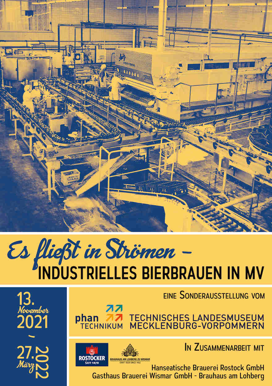 Ausstellung industrielles Bierbrauen