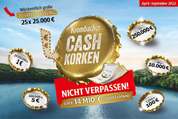 Krombacher verspricht "Cash"