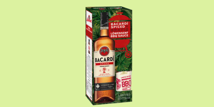 Doppelpack mit Bacardi Spiced und Grillsoße