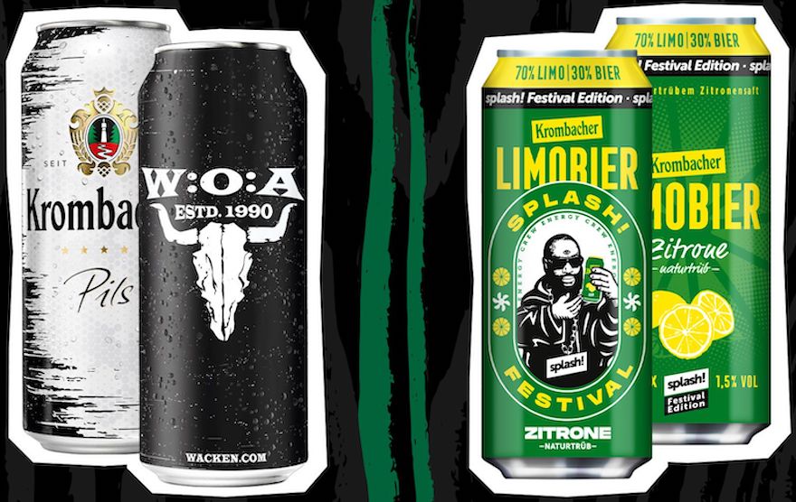 Festivaldosen von Krombacher