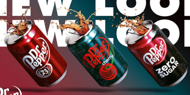 Dr Pepper-Dosen in neuem Look