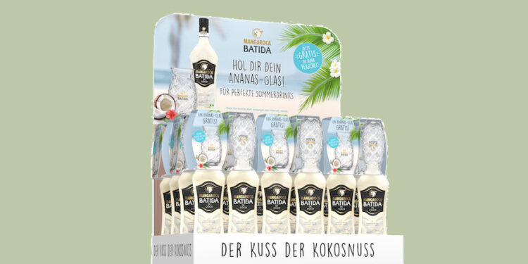Aktionsware Batida de Coco auf Chep-Display