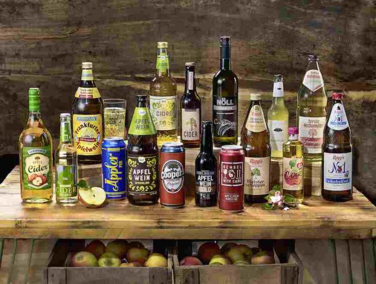 Apfelwein- und Cider-Sortiment