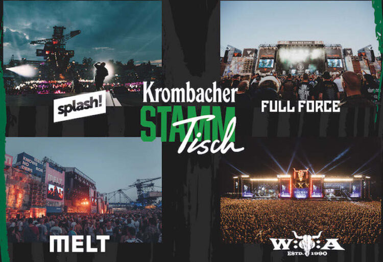 Krombacher sponsert vier Musikfestivals