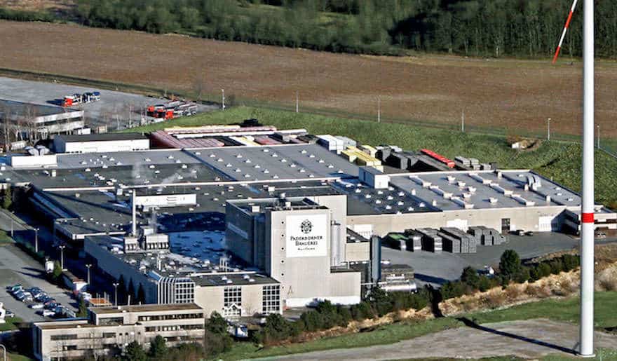 Luftbildaufnahme Paderborner Brauerei