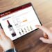Weinbestellung am Tablet
