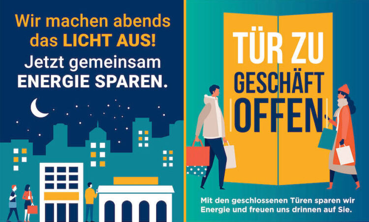 Zwei von vier verfügbaren Werbemotiven