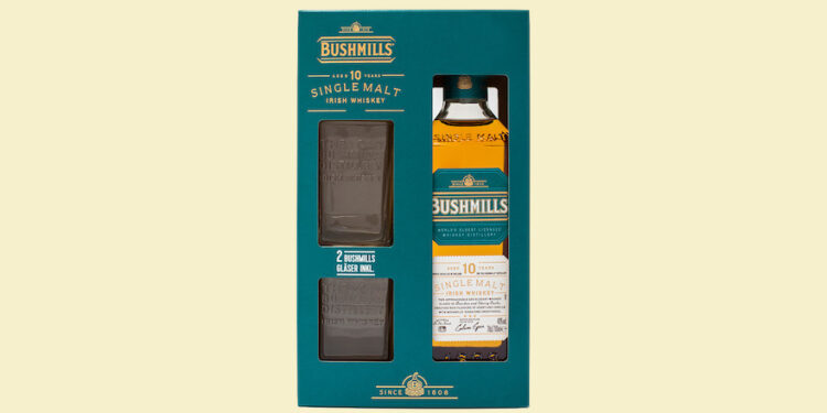 Bushmills Geschenkpackung mit Gläsern