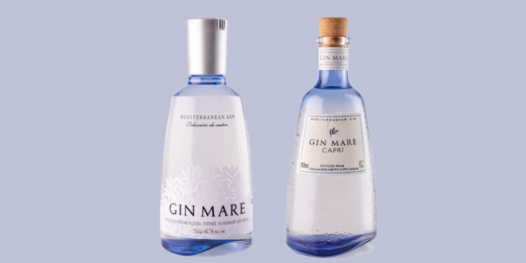 Die Flaschen von Gin Mare und Gin Mare Capri