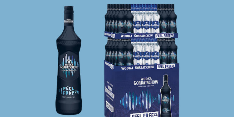 Editionsflasche und Display