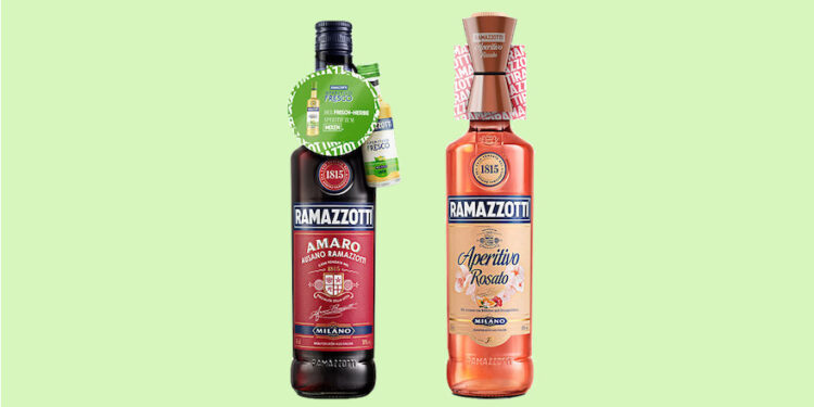 Ramazzotti Amaro und Rosato mit Onpacks
