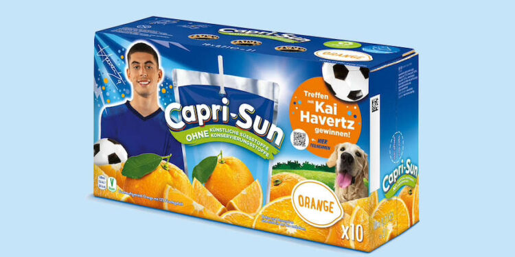 Aktionspackung mit dem Konterfei von Kai Havertz