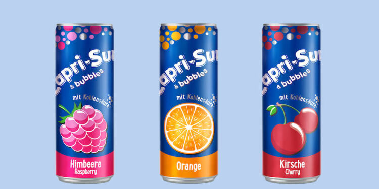 Capri-Sun Bubbles, Dosen in allen drei Sorten