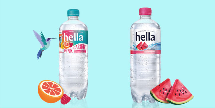 zwei neue Sorten Hella Mineralwasser mit Geschmack
