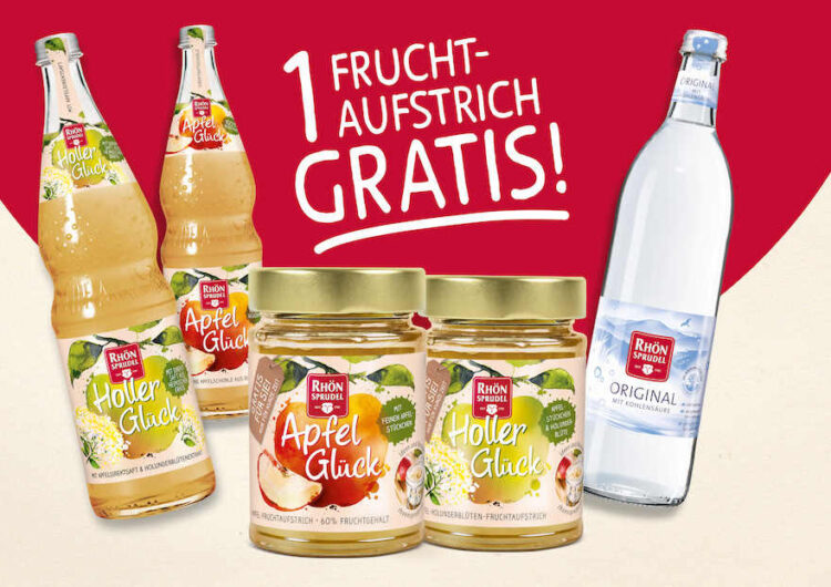 Rhönsprudel-Werbung für die Promotion