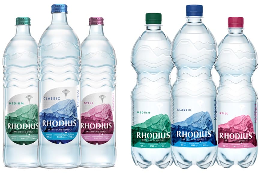 Der neue Markenauftritt von Rhodius Mineralwasser